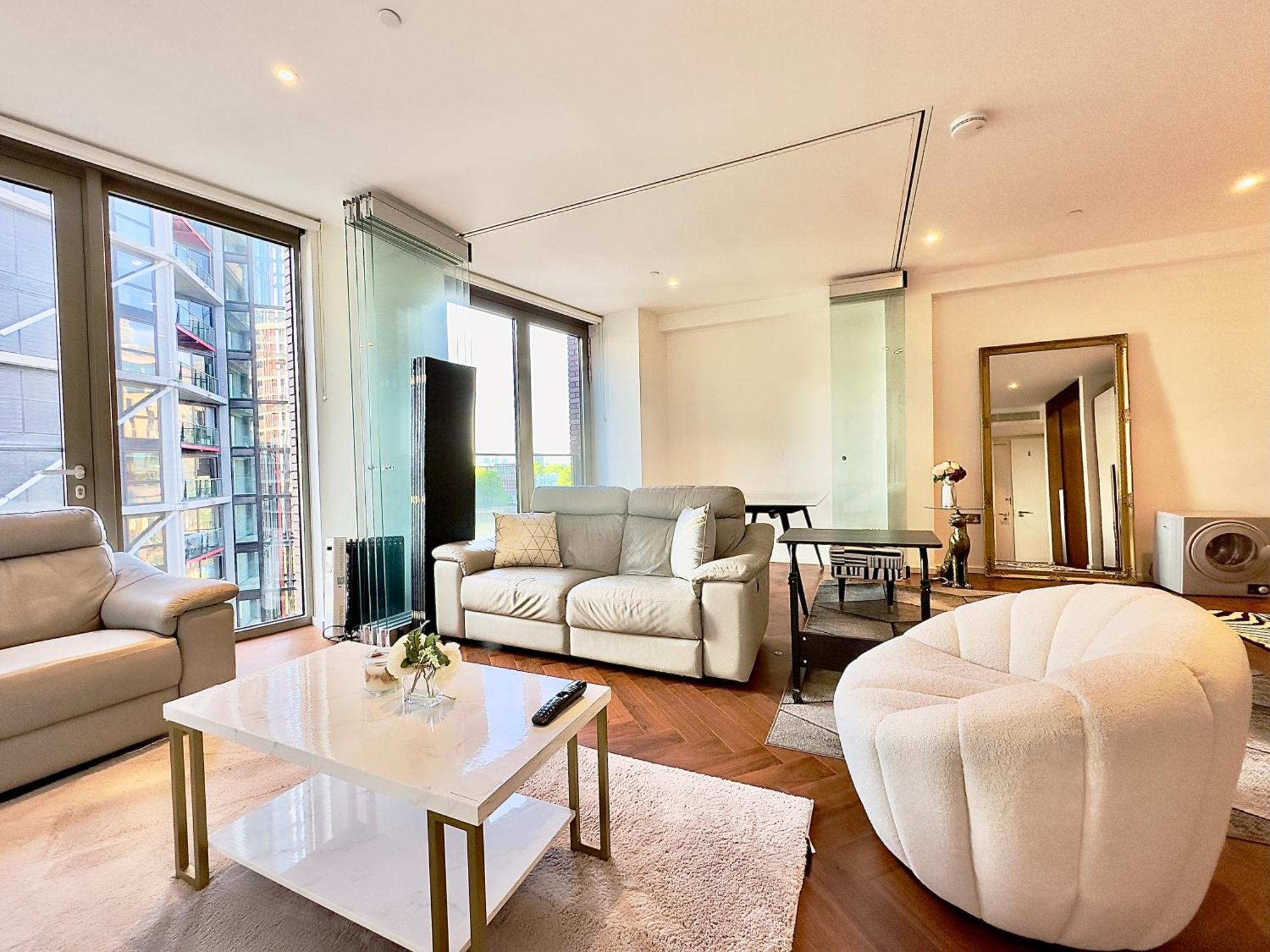 Lavish Penthouse River View Fast Wifi - Luxurylondonstays Zewnętrze zdjęcie