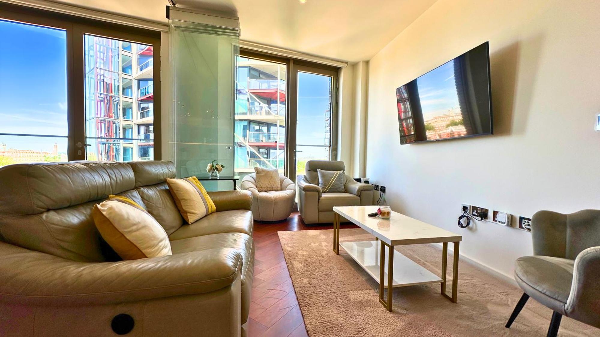 Lavish Penthouse River View Fast Wifi - Luxurylondonstays Zewnętrze zdjęcie