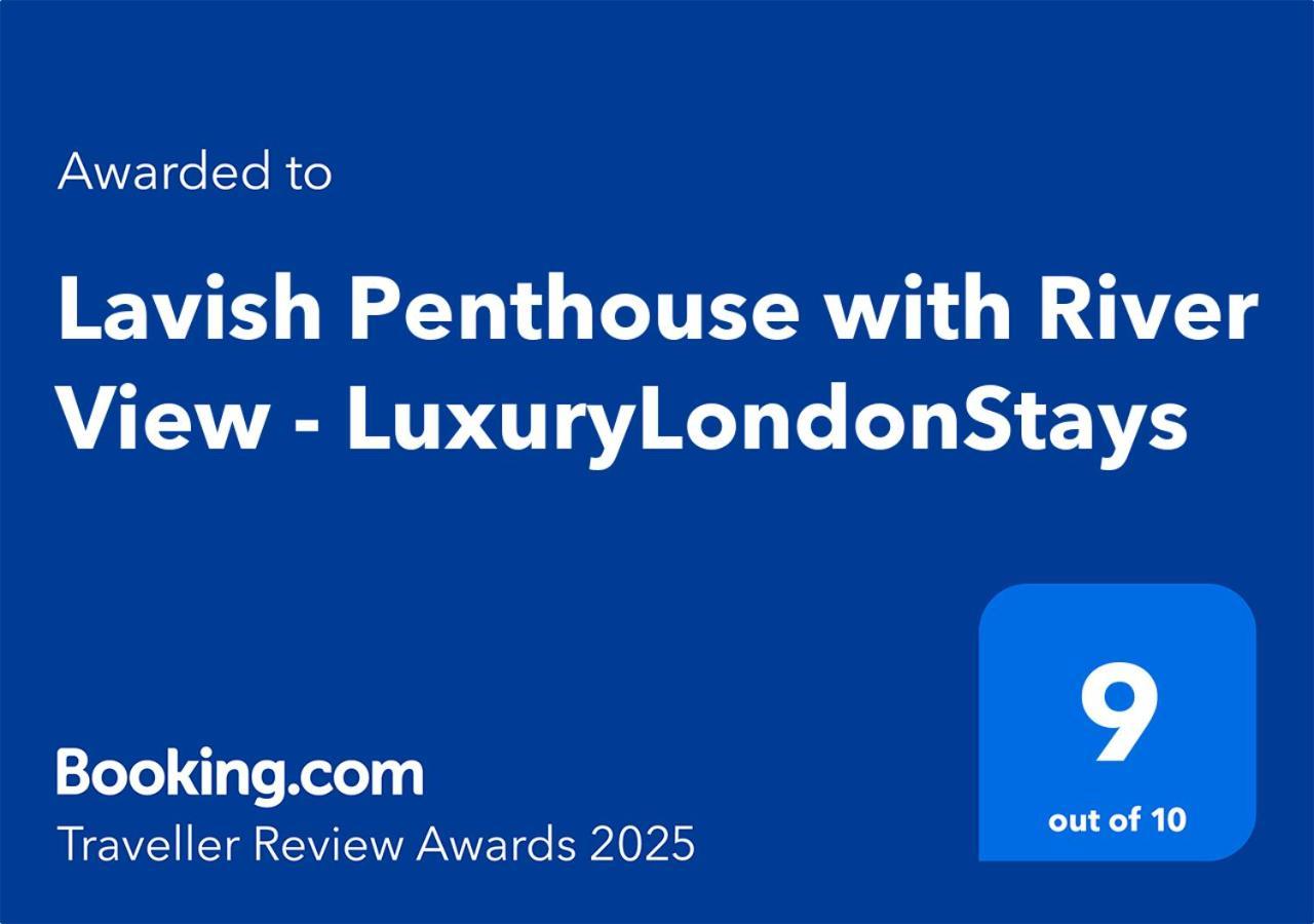 Lavish Penthouse River View Fast Wifi - Luxurylondonstays Zewnętrze zdjęcie